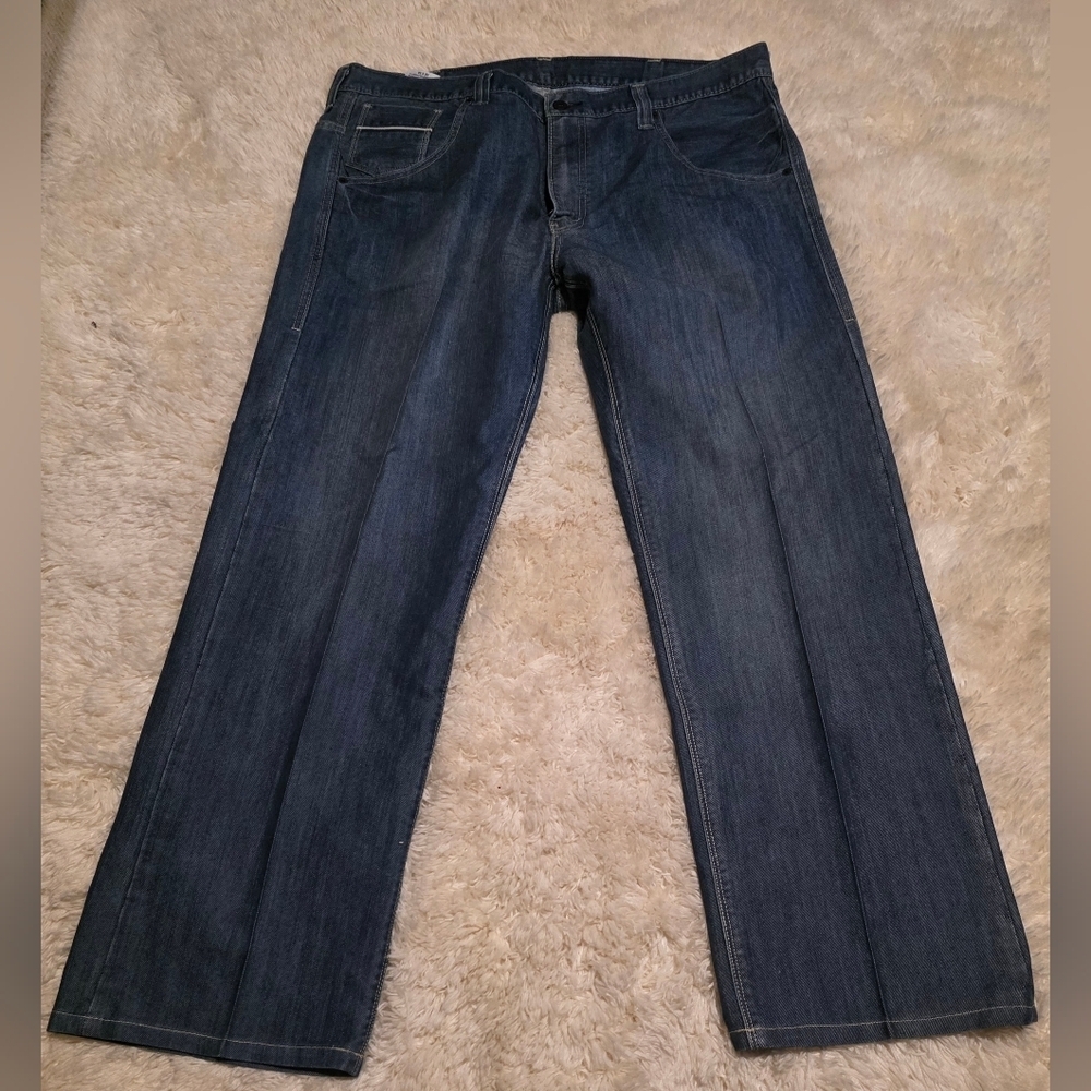 Levi's 569 Loose Straight Fit Medium Wash Men's Blue Jeans 38x34